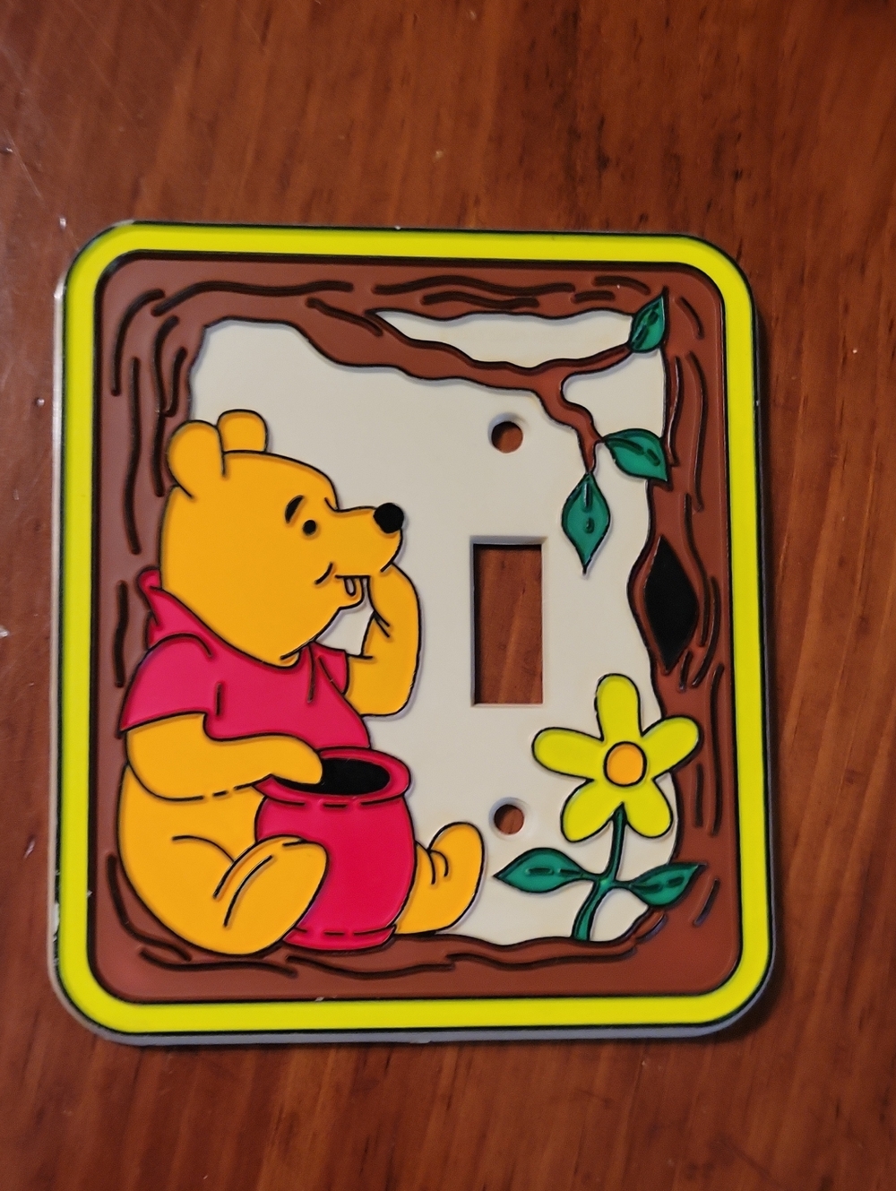 Winnie-the-Pooh Vintage Plastic Switch Plate